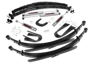 GMC K25/K2500 Pickup Suspension Lift Kit - Front + Rear - Rough Country - 4 Inch Lift with 56 Inch Rear Springs - '73-'74